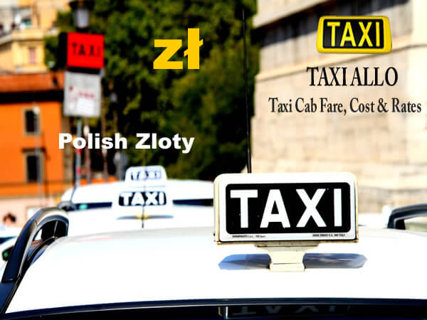 Taxi cab price in Gdansk, Poland